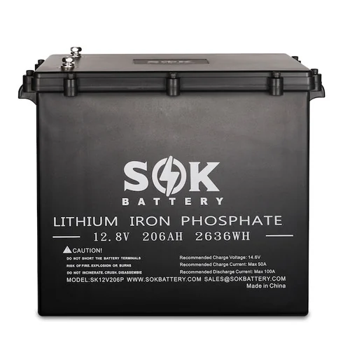 SOK SK12V206PH Marine Grade 12V 206Ah LiFePO4 Battery