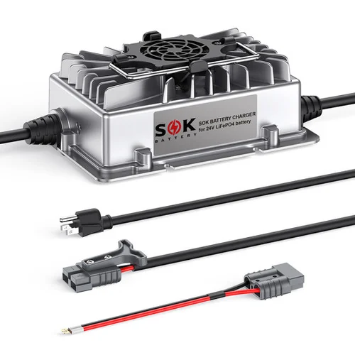SOK SK24V10A Battery Charger for 24V LiFePO4 Batteries