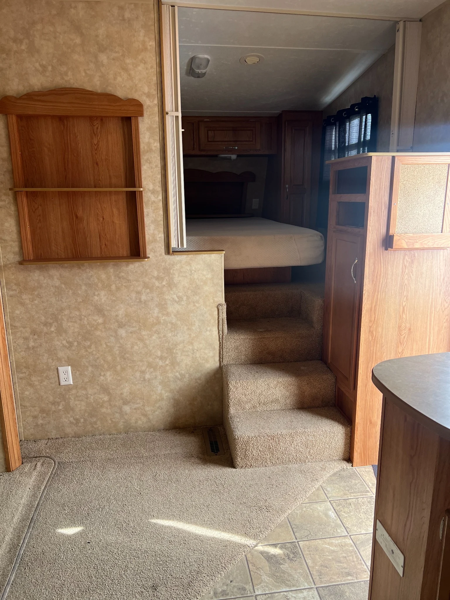 Interior bedroom of the 2007 Jayco Jay Flight