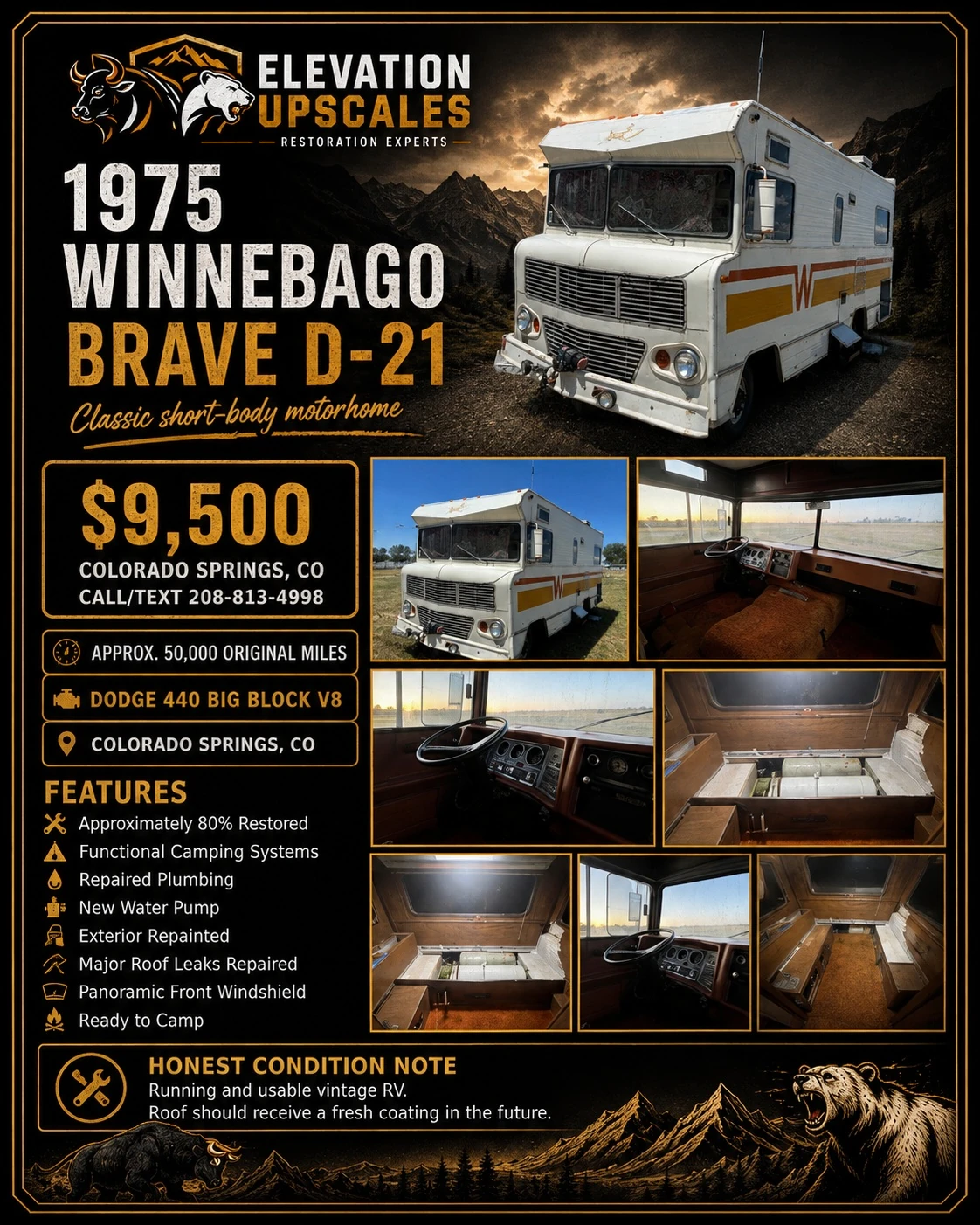 1975 Winnebago Brave D-21 showcase image